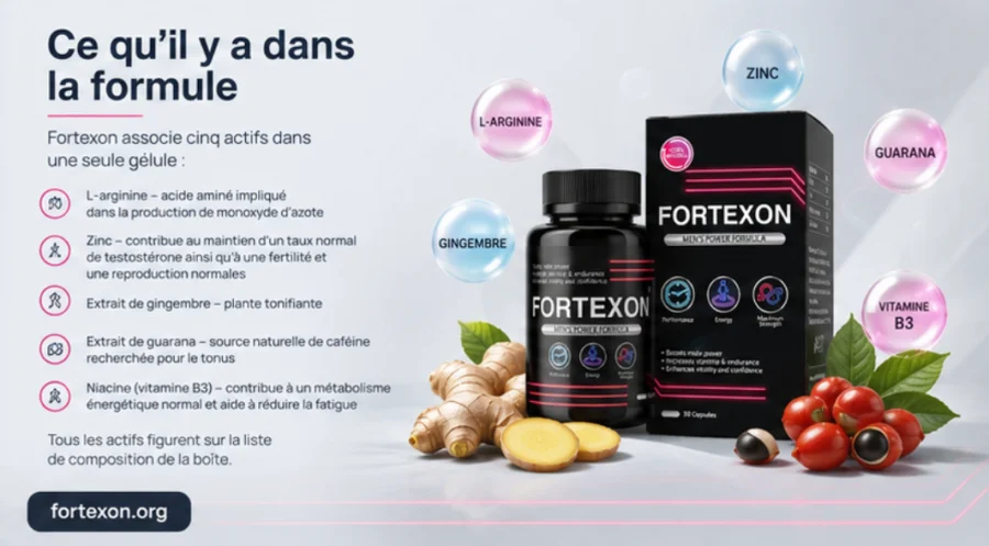 Fortexon — les cinq actifs de la formule