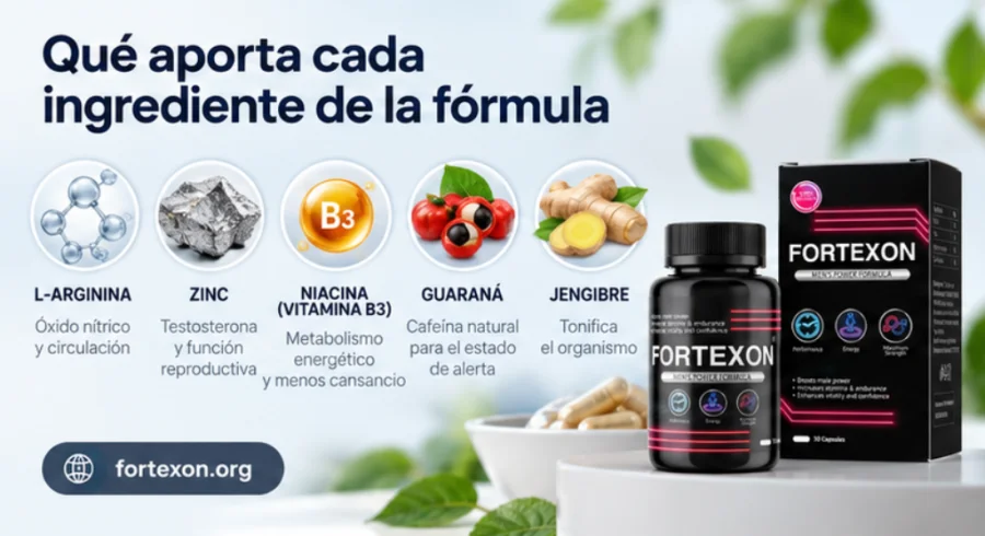 Fortexon — los cinco ingredientes de la fórmula