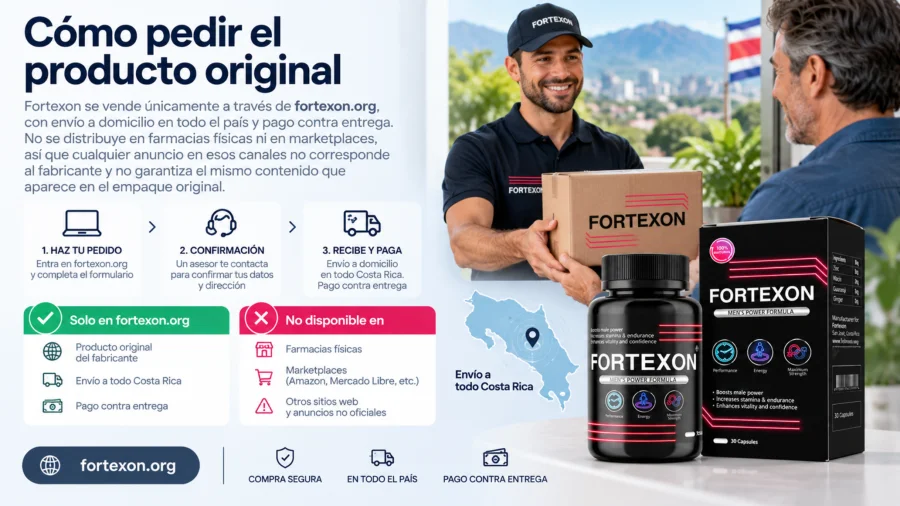 Fortexon — pedido del producto original en Costa Rica
